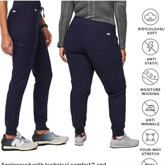 Figs Navy Zamora Jogger Scrub Pants NWT - Picture 4 of 10